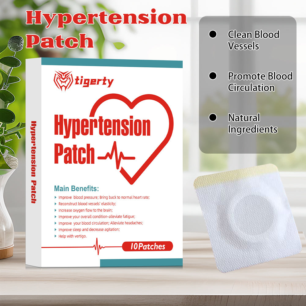 Herbal patch to relieve discomfort of high blood pressure