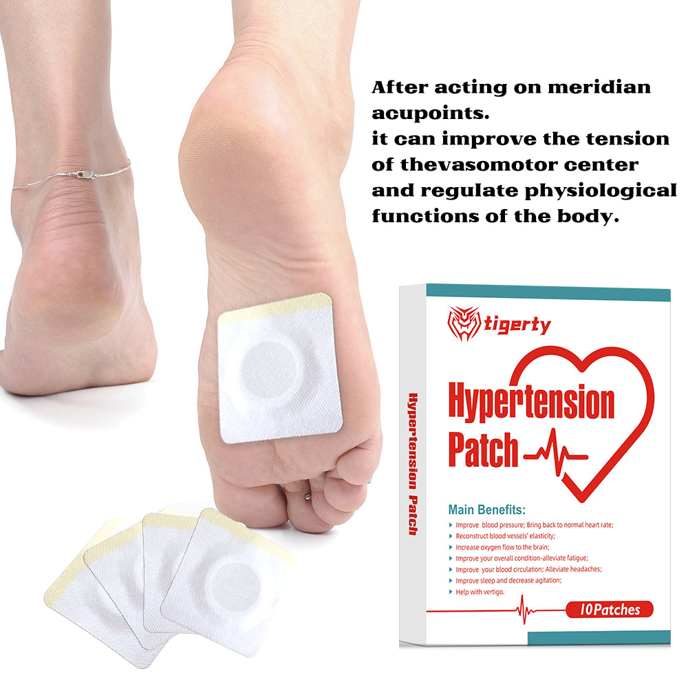 Herbal patch to relieve discomfort of high blood pressure