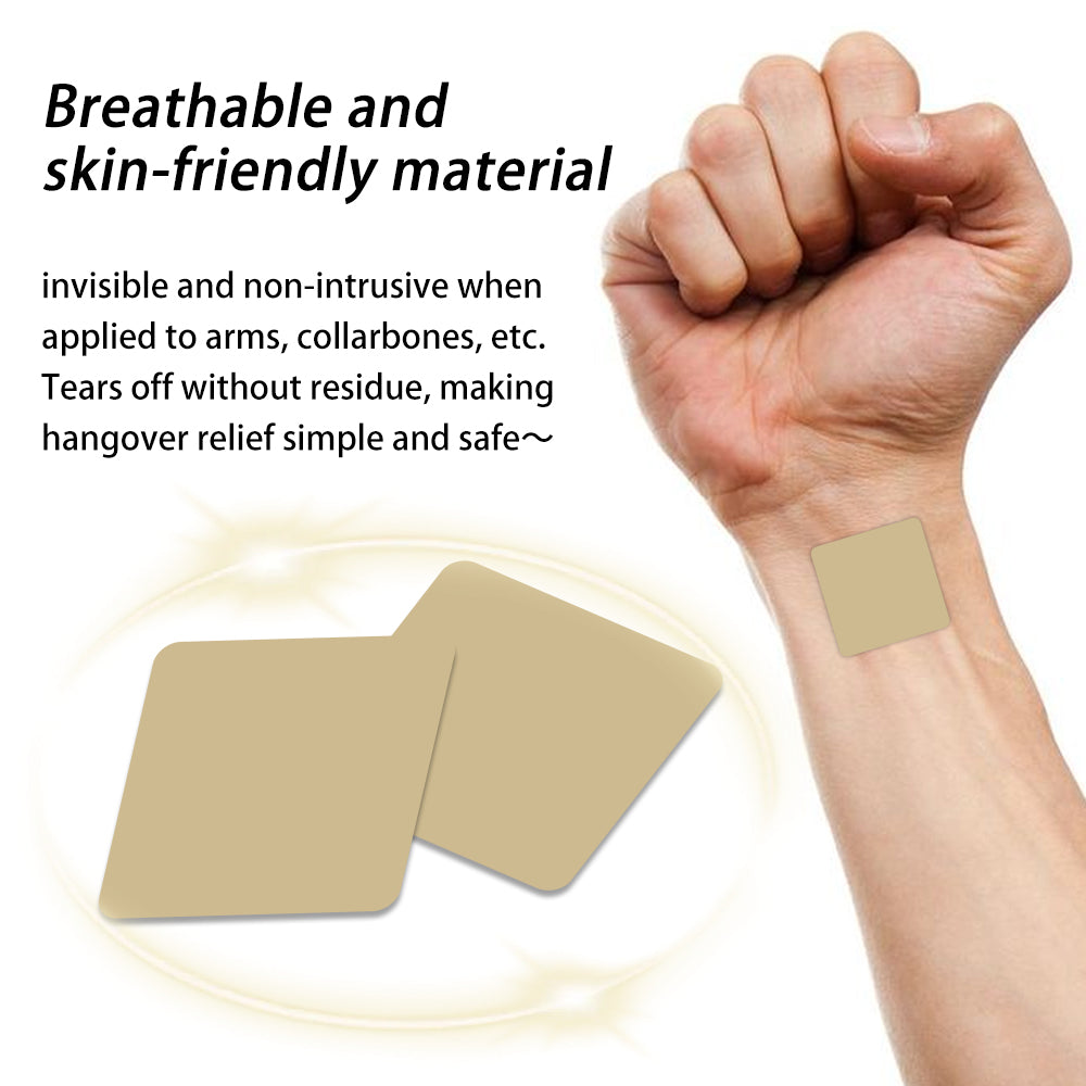 tigerty Vitamin Recovery Patches (60 Patches/Box) - Antioxidant-Infused Pre/Post-Driving Stickers with B-Complex Formula, 8H Adhesive Wellness Support for Adults (Non-Medicated Care Kit)