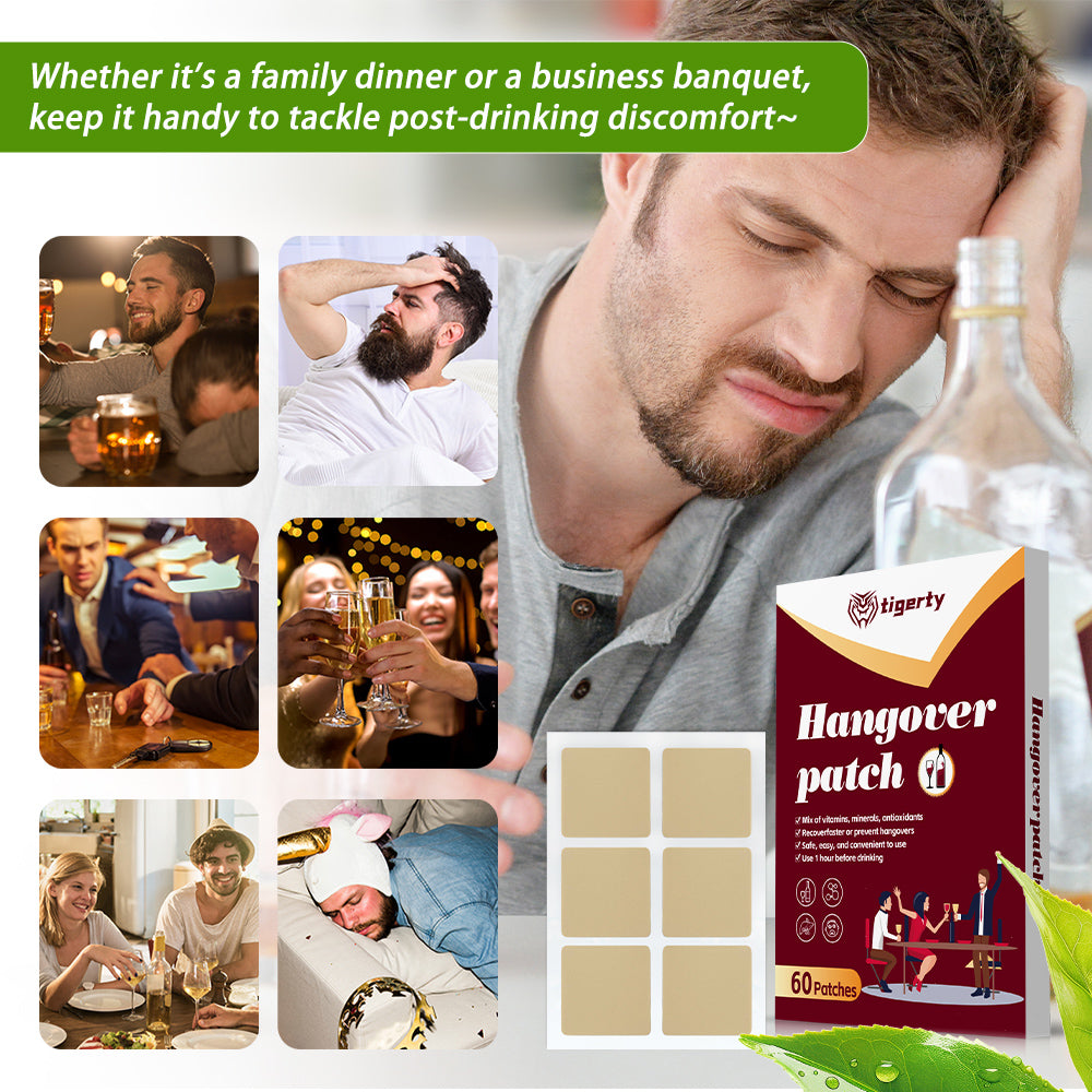 Tigerty Hangover Sober Patches 60 Pieces - 1 Box