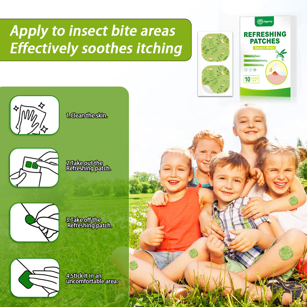 10 Tigerty Itch Relief Patches - 1 Box