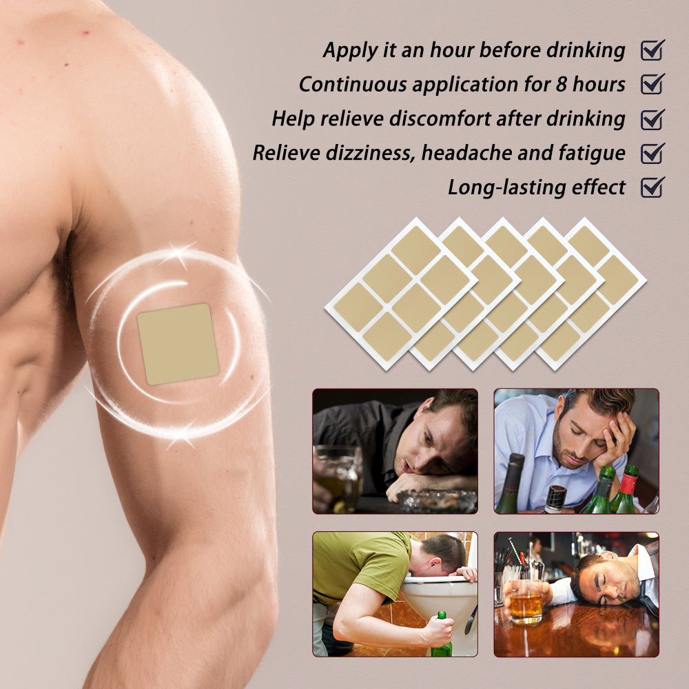 tigerty Vitamin Recovery Patches (60 Patches/Box) - Antioxidant-Infused Pre/Post-Driving Stickers with B-Complex Formula, 8H Adhesive Wellness Support for Adults (Non-Medicated Care Kit)