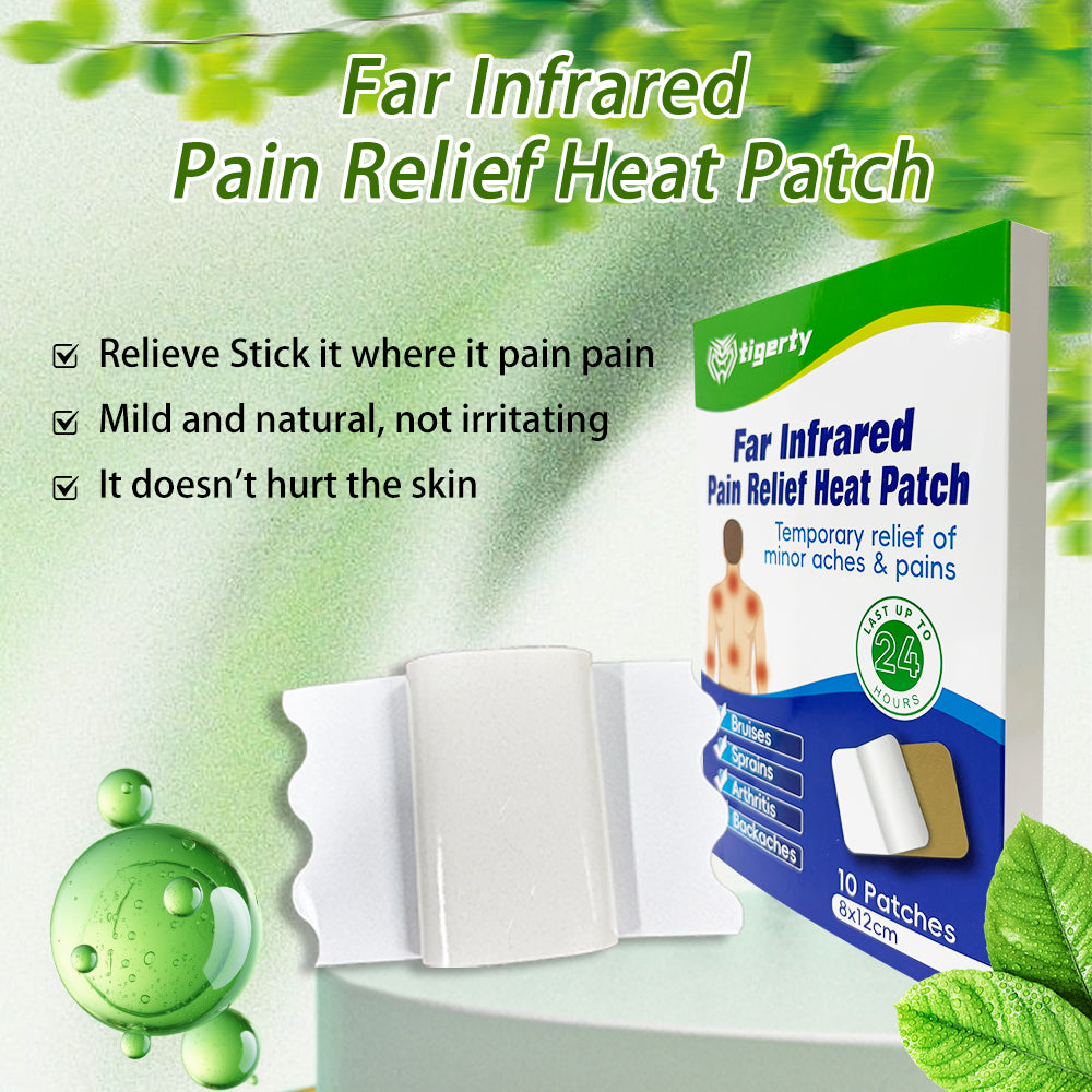 10 tigerty plant-based pain relief patches - 1 box