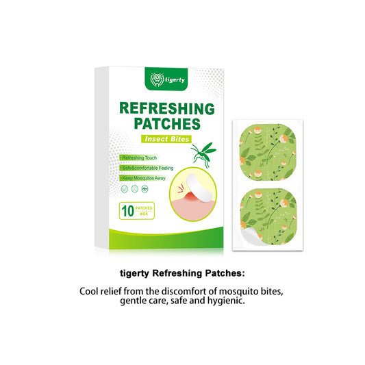 10 Tigerty Itch Relief Patches - 1 Box
