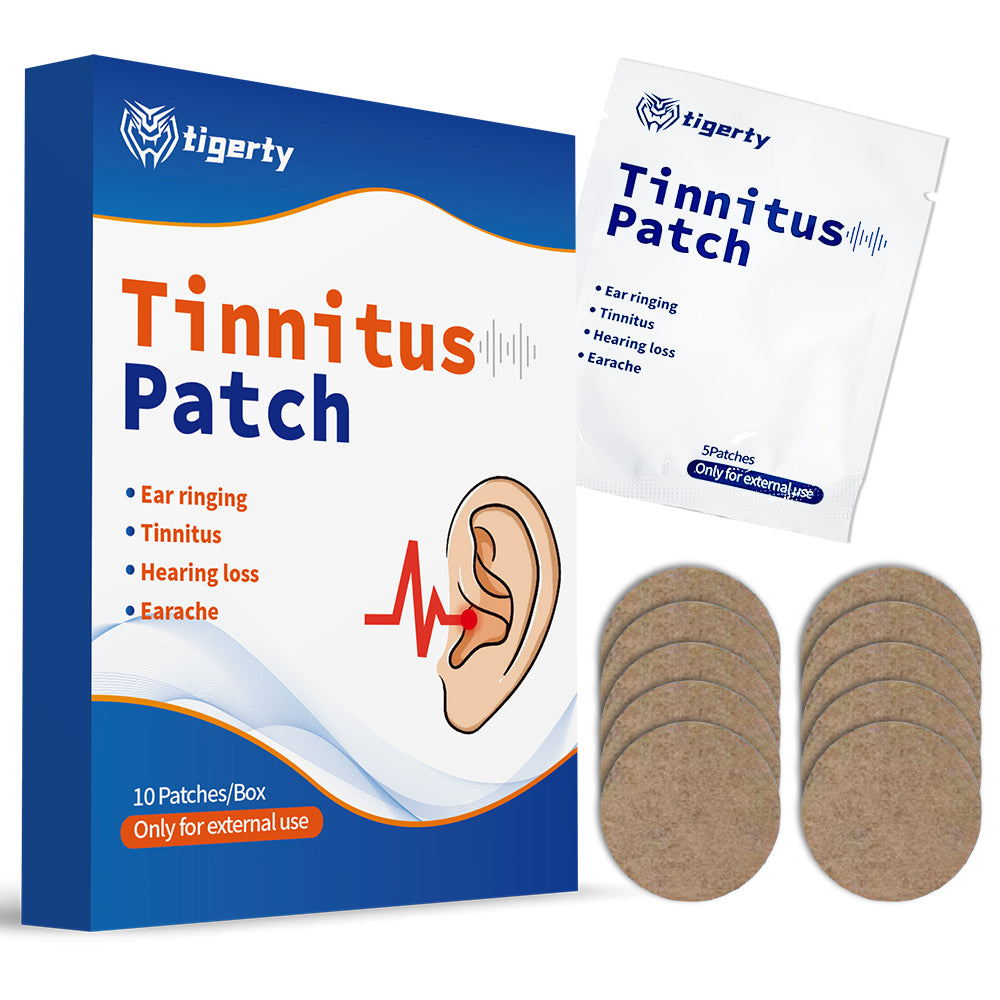 10 tigerty botanical tinnitus patches - 1 box
