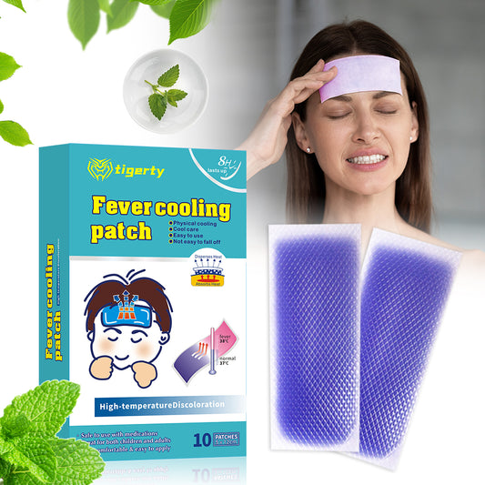 10 Tigerty Body Temperature Cooling Care Patches - 1 Box