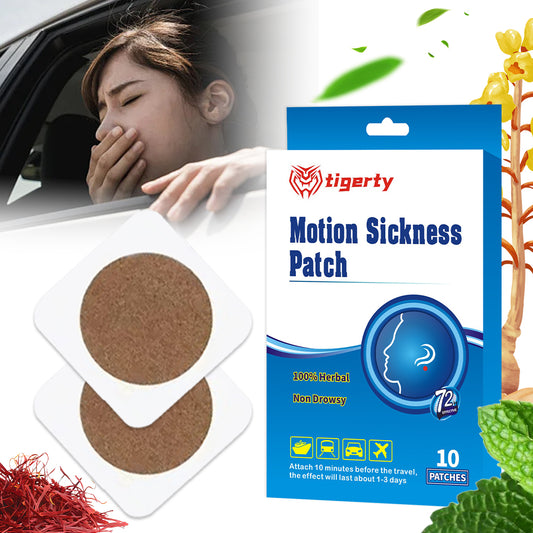 10 tigerty motion sickness patches - 1 box