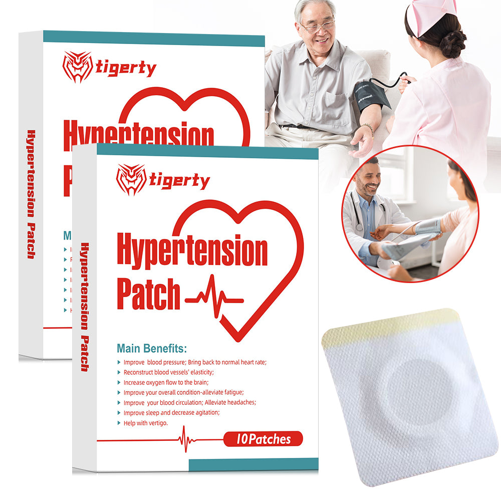 Herbal patch to relieve discomfort of high blood pressure