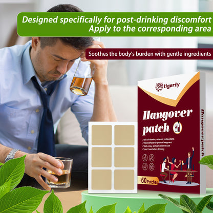 Tigerty Hangover Sober Patches 60 Pieces - 1 Box