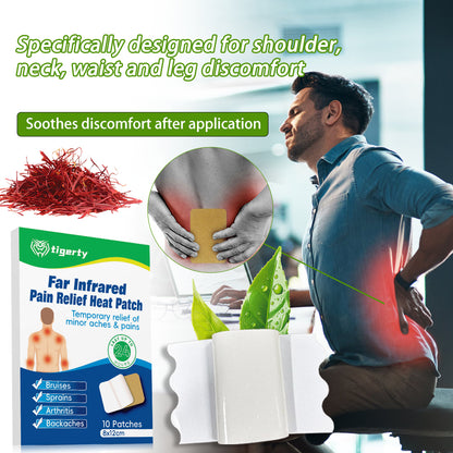10 tigerty plant-based pain relief patches - 1 box