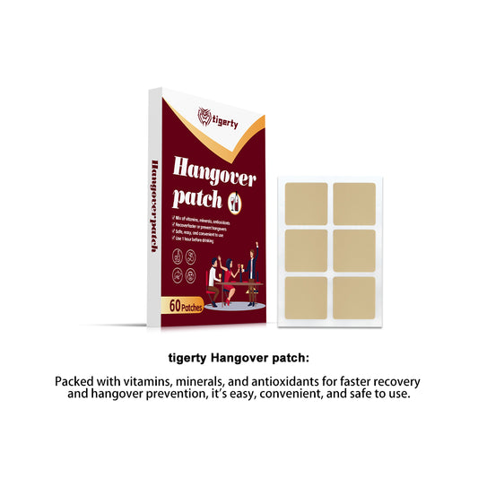Tigerty Hangover Sober Patches 60 Pieces - 1 Box