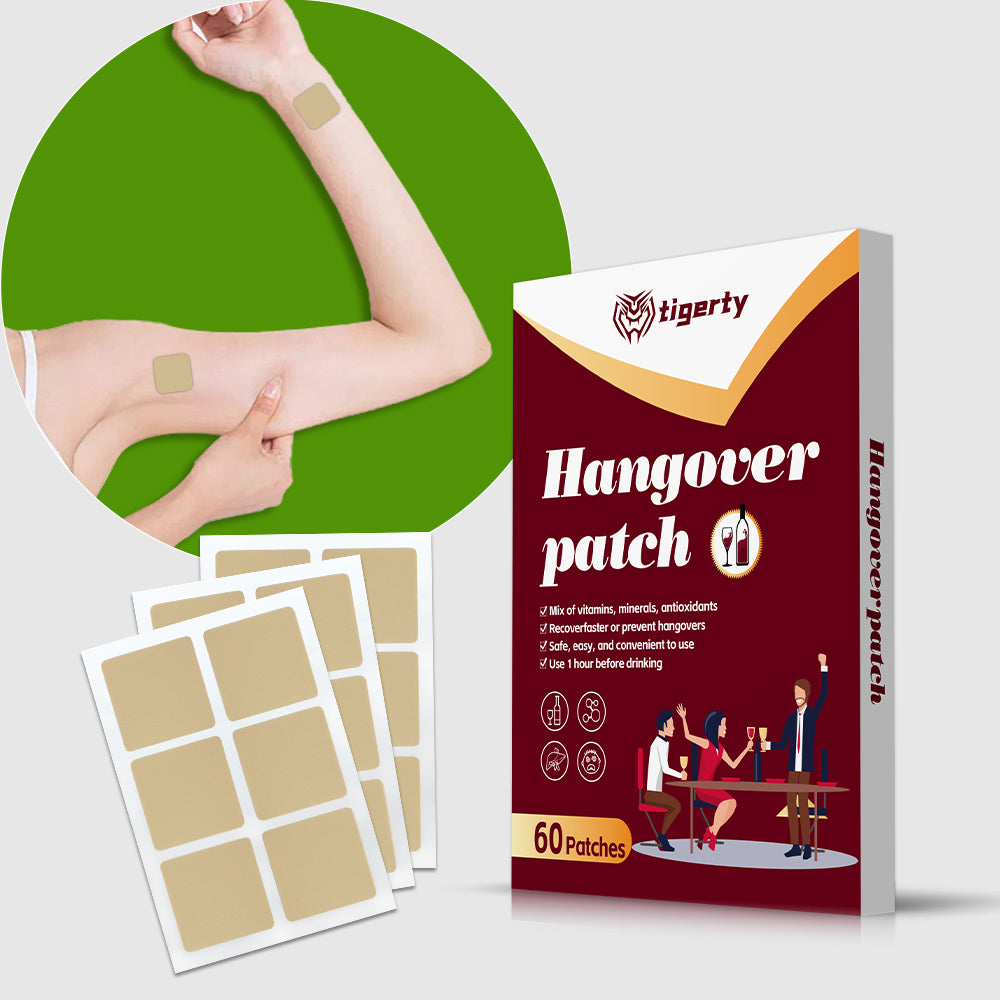 Tigerty Hangover Sober Patches 60 Pieces - 1 Box