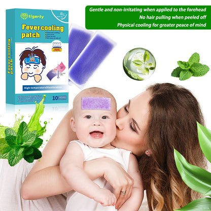 10 Tigerty Body Temperature Cooling Care Patches - 1 Box