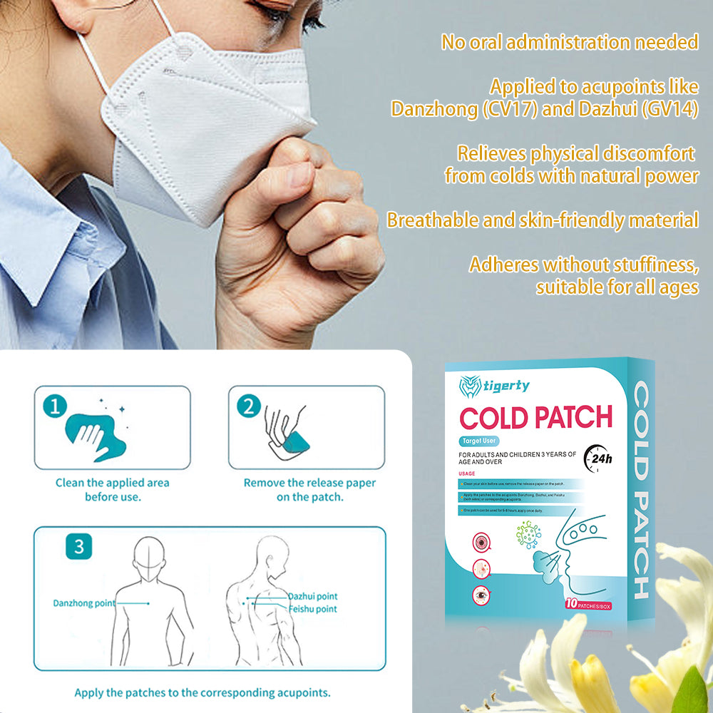 10 tigerty cold care patches - 1 box