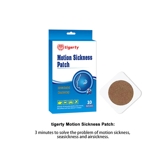 10 tigerty motion sickness patches - 1 box