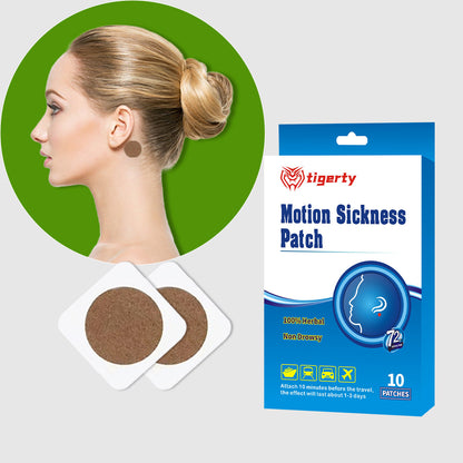 10 tigerty motion sickness patches - 1 box