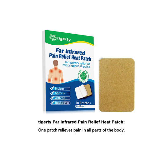 10 tigerty plant-based pain relief patches - 1 box