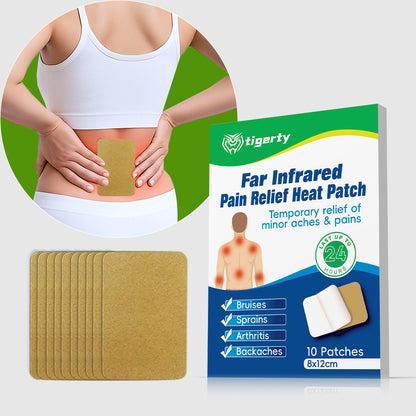 10 tigerty plant-based pain relief patches - 1 box