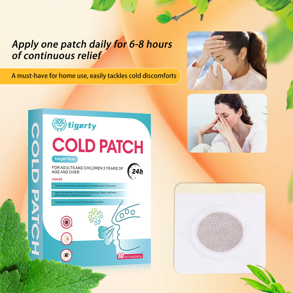 10 tigerty cold care patches - 1 box