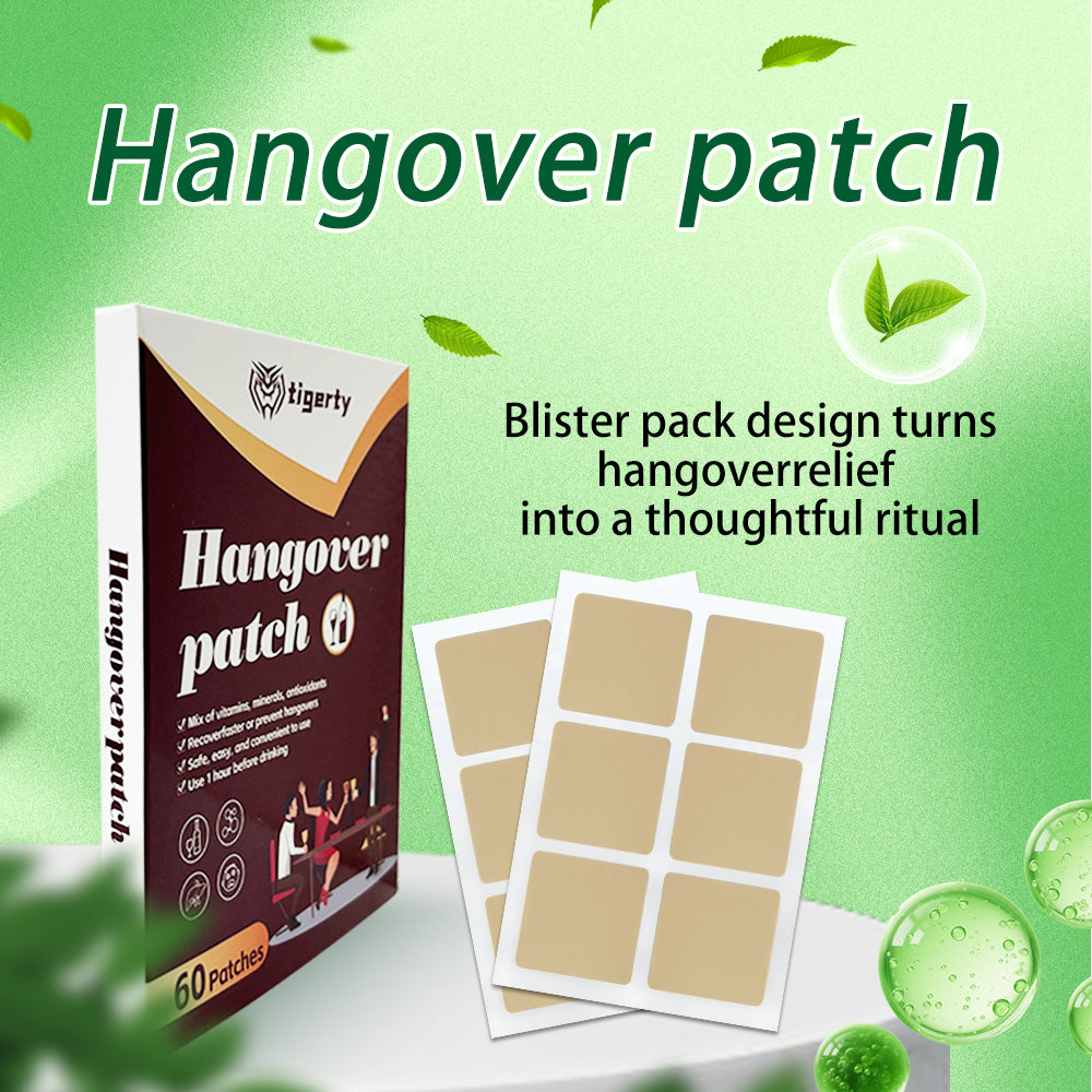 Tigerty Hangover Sober Patches 60 Pieces - 1 Box
