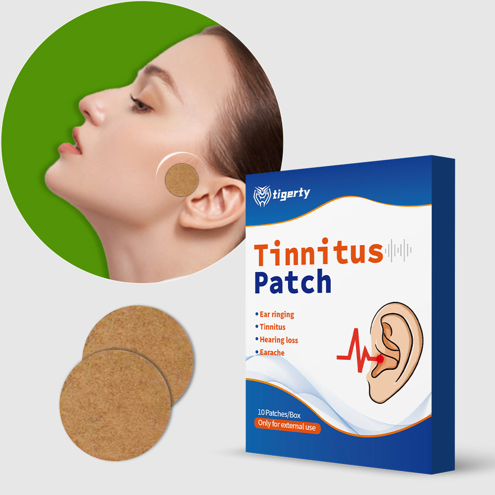 10 tigerty botanical tinnitus patches - 1 box