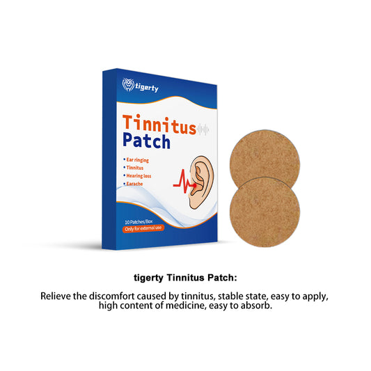 10 tigerty botanical tinnitus patches - 1 box