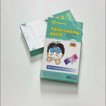 10 Tigerty Body Temperature Cooling Care Patches - 1 Box