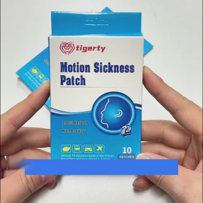 10 tigerty motion sickness patches - 1 box