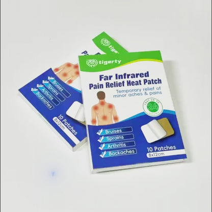10 tigerty plant-based pain relief patches - 1 box